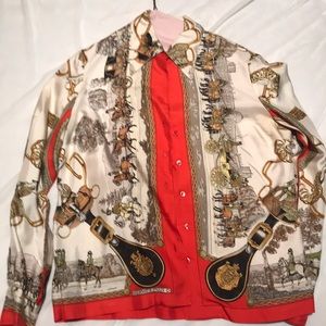 Hermès silk blouse